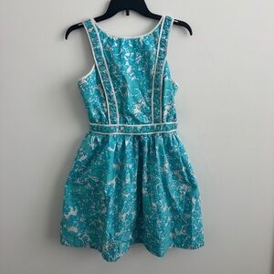 Lilly Pulitzer Blue Floral Dress